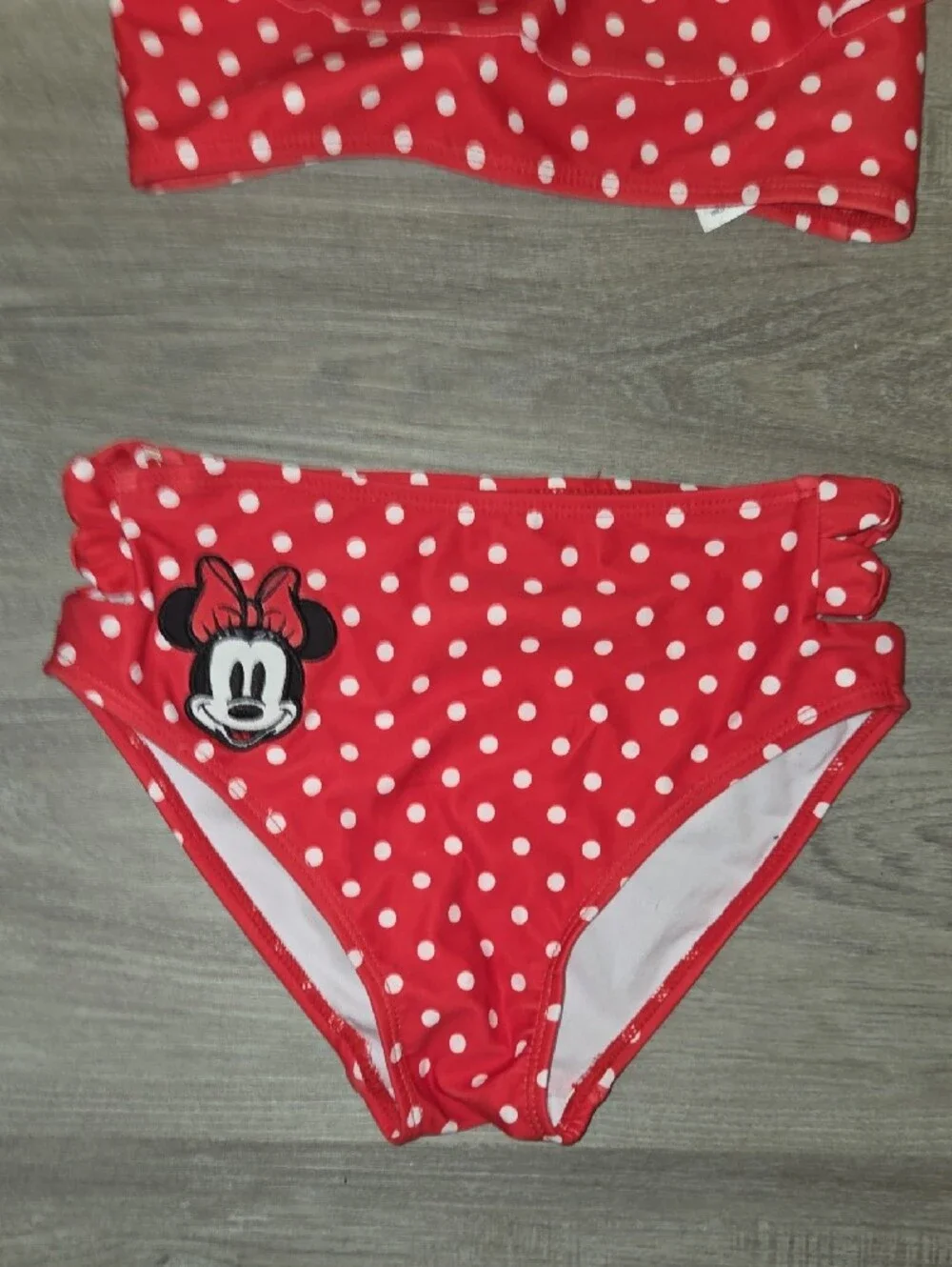 Disney Red and White Polka Dot Girls Bikini Set